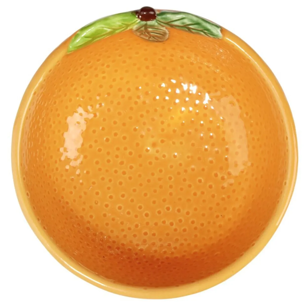 Bol dolomite forme orange Ø11,5xH5cm < Gifi Clearance