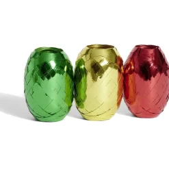 Bolduc vert rouge et doré brillant 10m x3