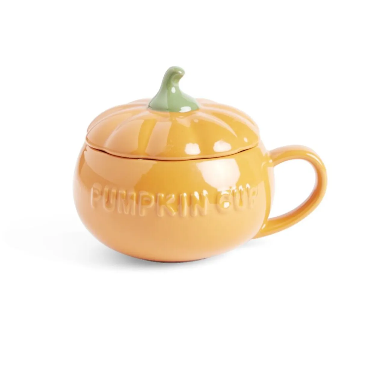 Bol forme citrouille avec couvercle et poignée Ø14cm < Gifi Online