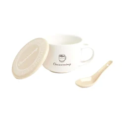 Bol jumbo 62cl avec cuillère et couvercle cocooning < Gifi Outlet