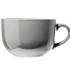 Bol jumbo Madrid en faïence gris foncé Ø13xH8,5cm 700ml < Gifi Outlet