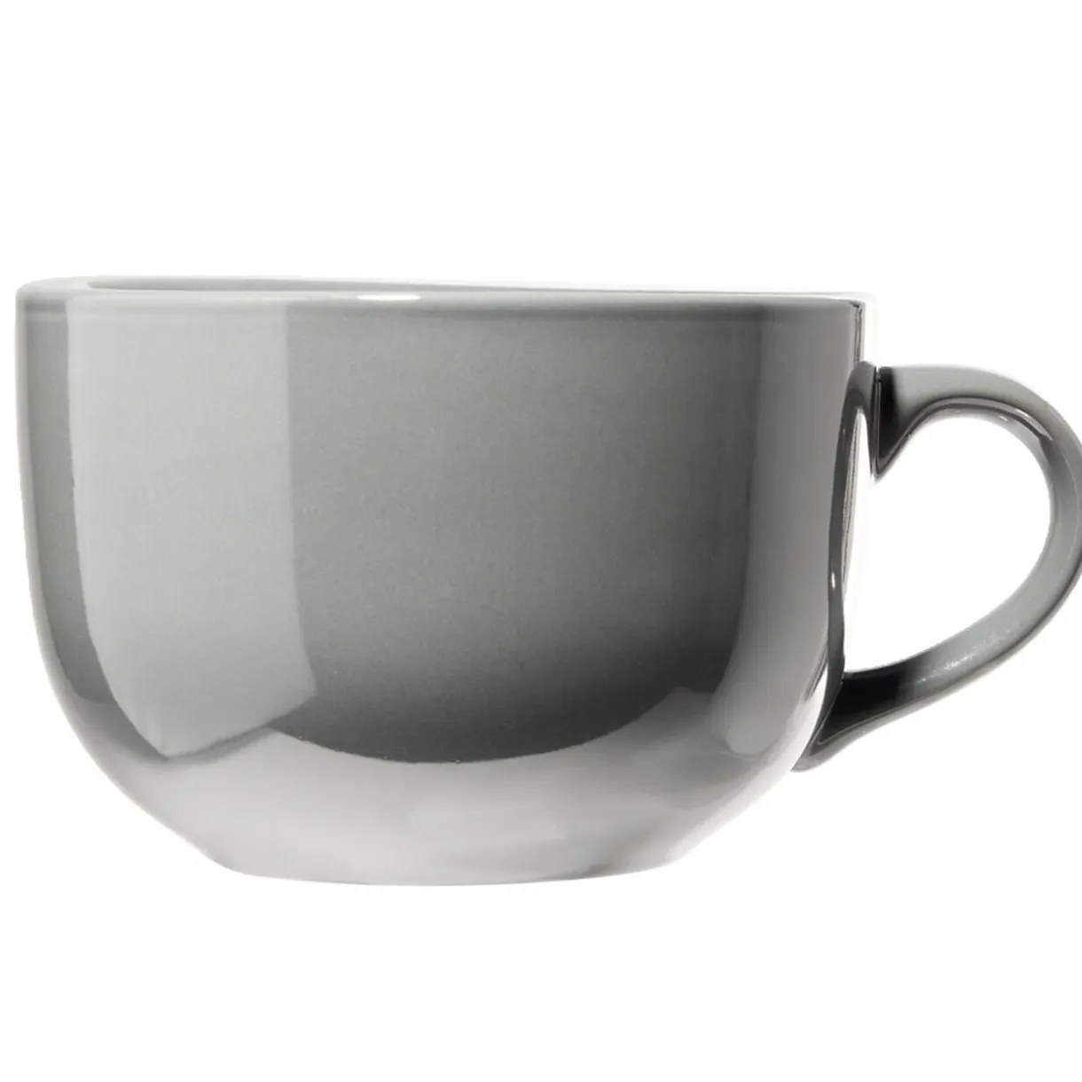 Bol jumbo Madrid en faïence gris foncé Ø13xH8,5cm 700ml < Gifi Outlet