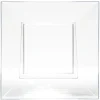 Bol plastique carré transparent 12,4x12,4xH6,4 cm x12