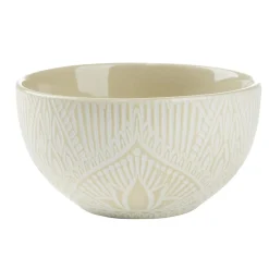 Bol rond Sahara céramique beige 65cl Ø13,8xH7,4cm