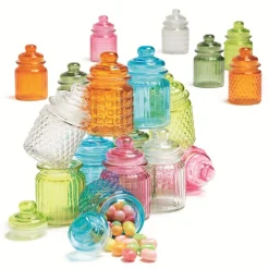 Bonbonnière colorée en verre < Gifi Discount