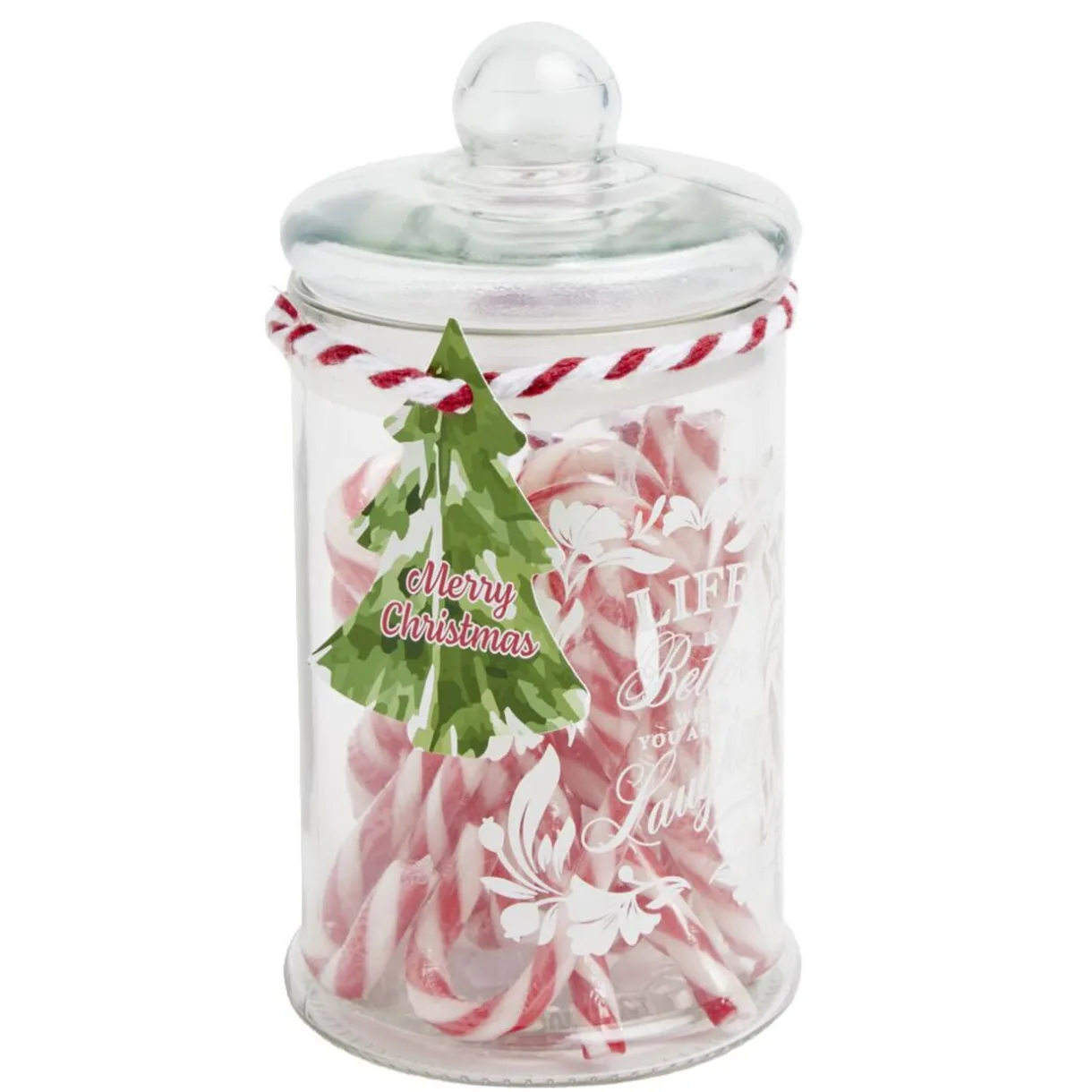 Bonbonnière de Noël avec sucres d'orge Ø13xH18 cm < Gifi Clearance