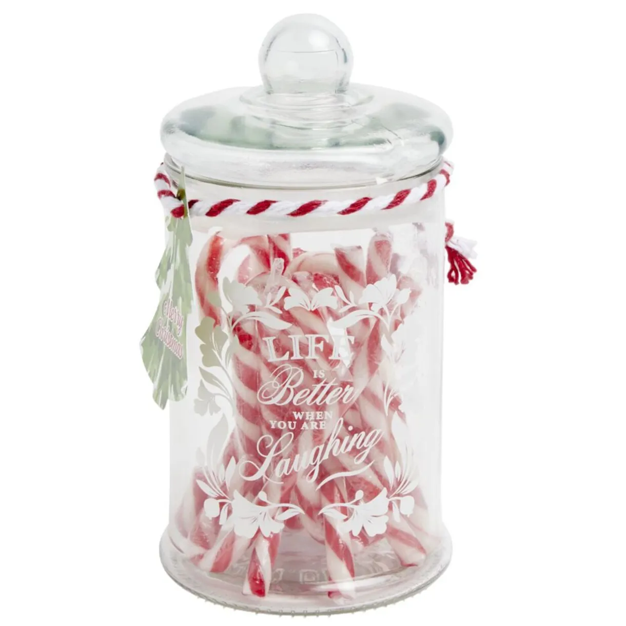 Bonbonnière de Noël avec sucres d'orge Ø13xH18 cm < Gifi Clearance