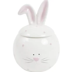 Bonbonnière dolomite forme lapin banc Ø13xH19cm < Gifi