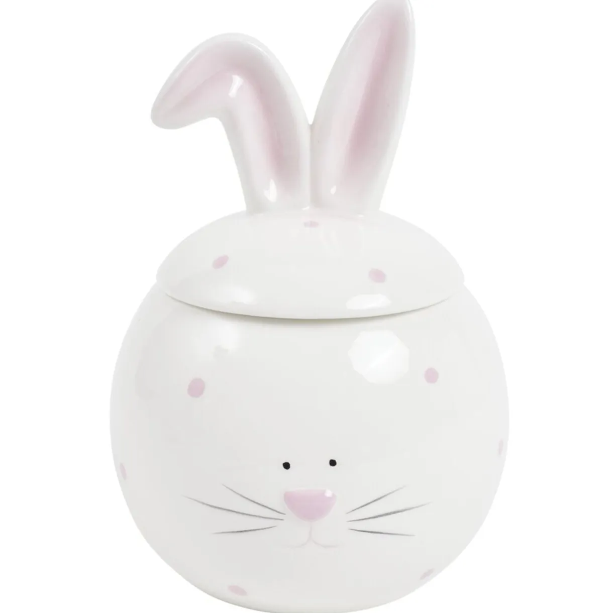 Bonbonnière dolomite forme lapin banc Ø13xH19cm < Gifi