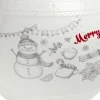 Bonbonnière en céramique décor Noël rouge blanc (2 modèles) < Gifi Clearance