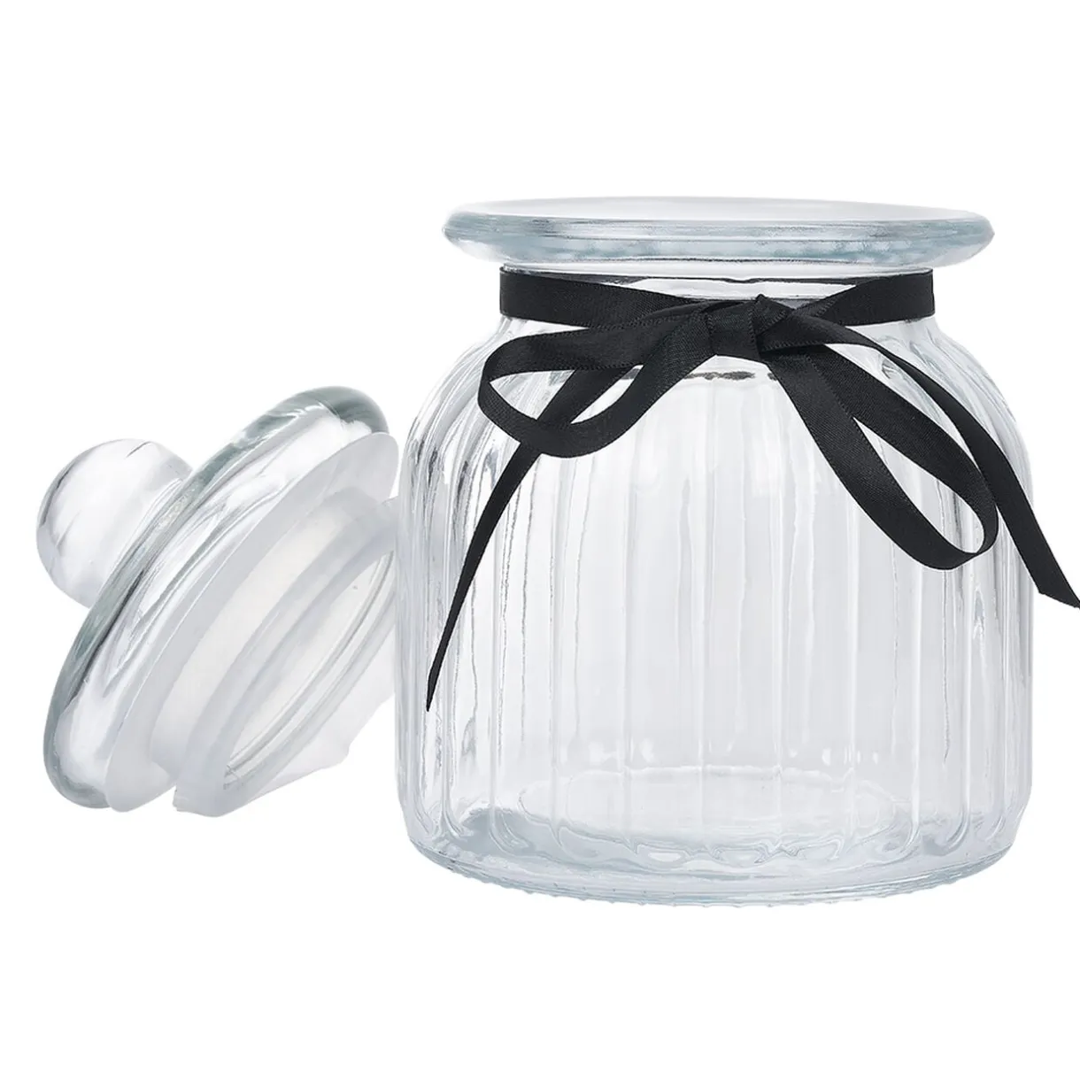 Bonbonnière en verre transparent 1,6L < Gifi New