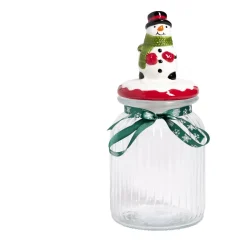 Bonbonnière Noël en verre 1L (3 modèles)
