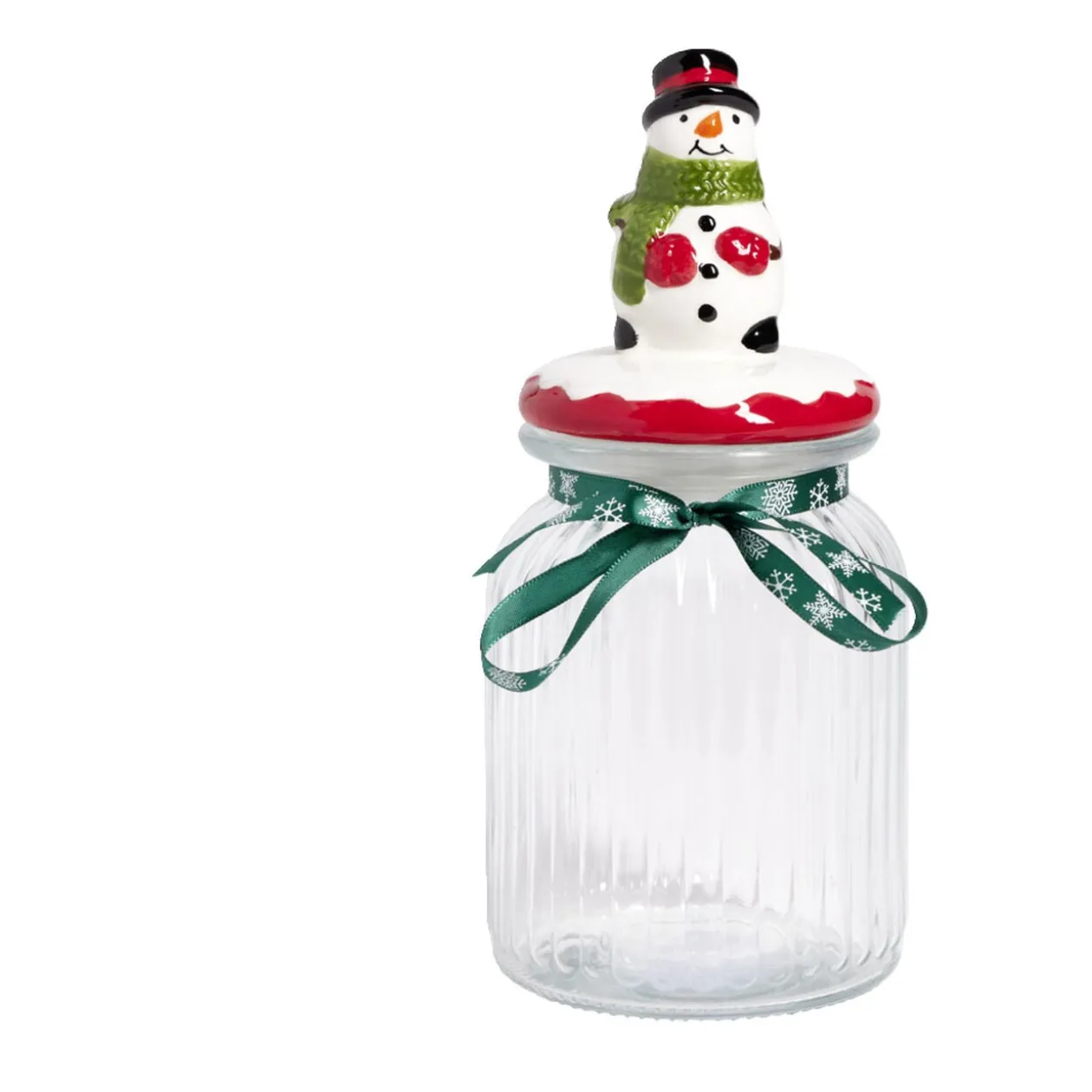 Bonbonnière Noël en verre 1L (3 modèles)