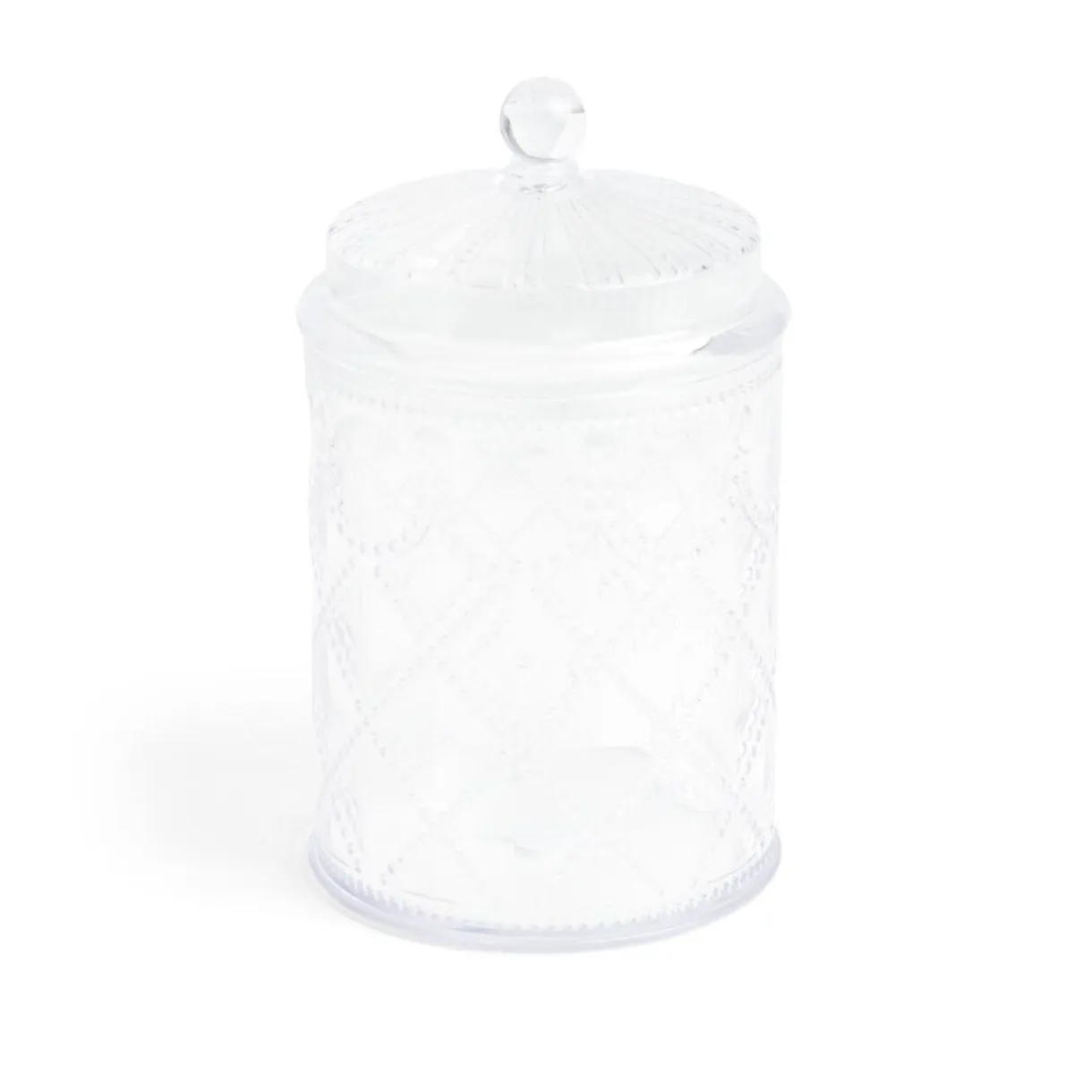Bonbonnière plastique effet capitonné Ø10xH20cm (2 modèles) < Gifi Sale