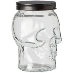 Bonbonnière transparente design Tête de mort Halloween 1,5L < Gifi Outlet