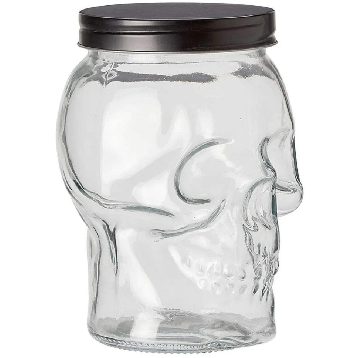 Bonbonnière transparente design Tête de mort Halloween 1,5L < Gifi Outlet