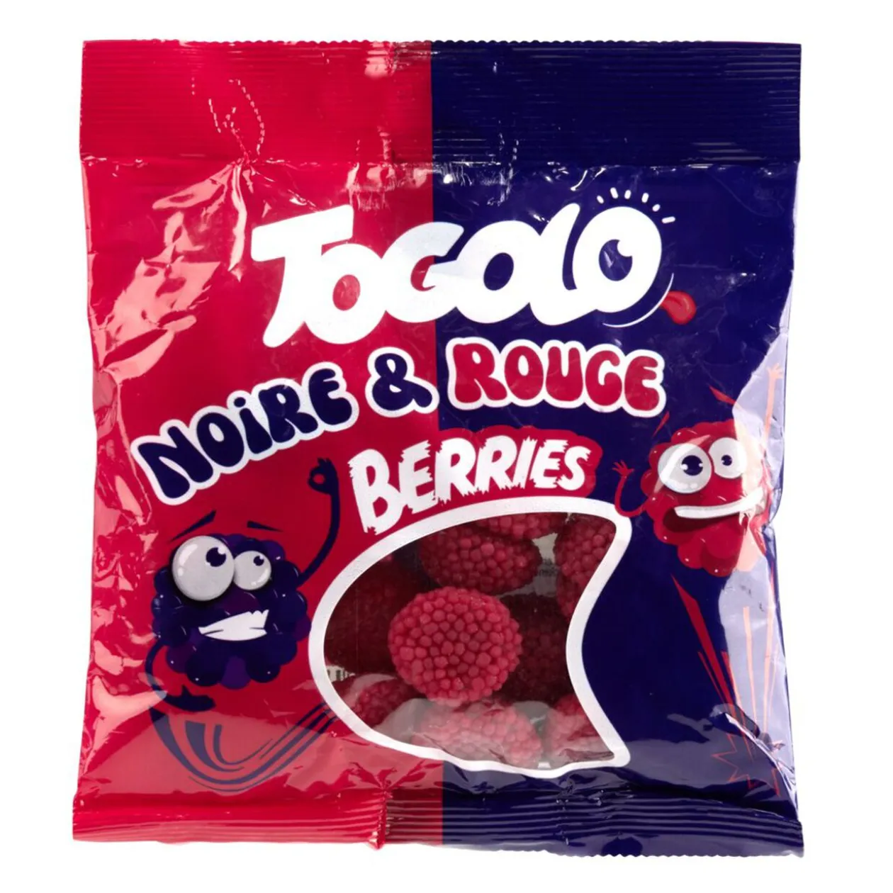 Bonbons mûres rouges et noires Togolo Berries 125gr