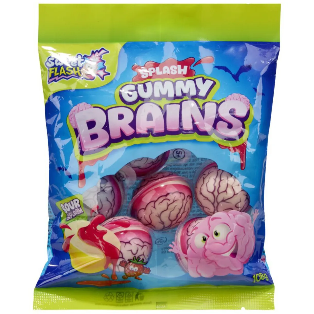 Bonbon Splash X6 108g Halloween Gummy Brains < Gifi Outlet