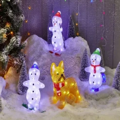 Bonhomme de neige lumineux 30LED (3 modèles)