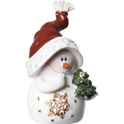 Bonhomme de neige à poser en résine H10cm (4 modèles)