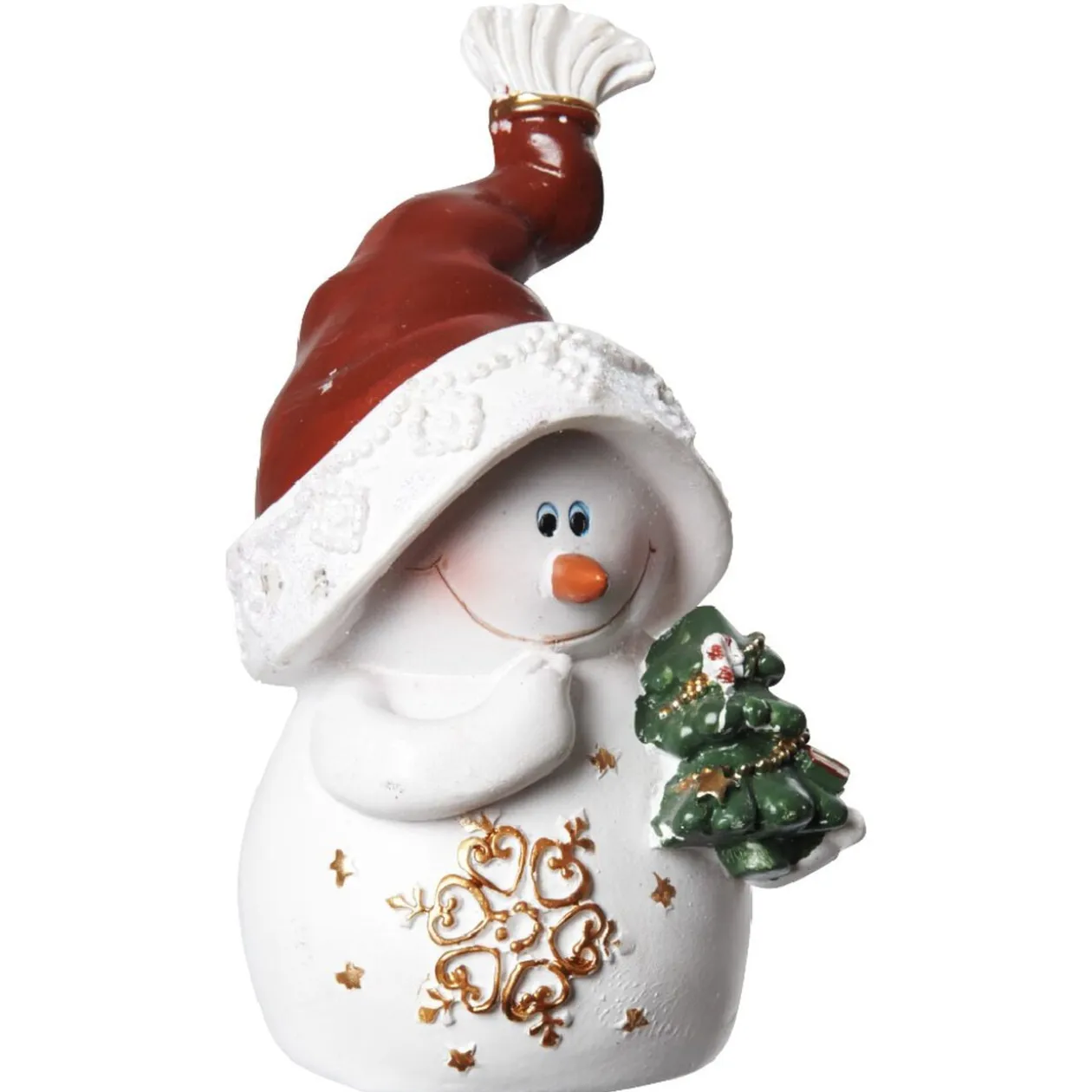 Bonhomme de neige à poser en résine H10cm (4 modèles)