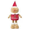 Bonhomme pain d'épices à poser à jambes extensibles H65cm (2 modèles)