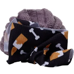 Bonnet bébé Halloween maille avec noeud polyester (2 modèles)
