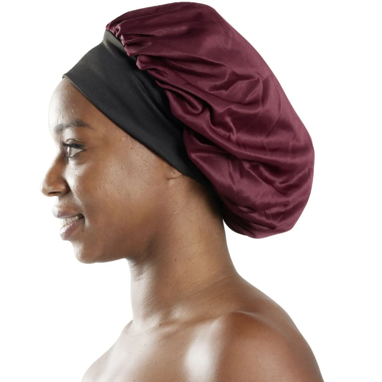 Bonnet de douche satiné 28x24xH28cm (2 modèles)