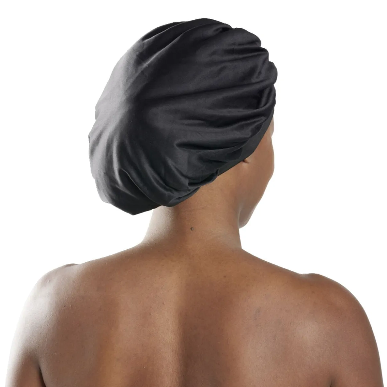 Bonnet de douche satiné 28x24xH28cm (2 modèles)
