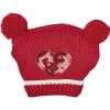 Bonnet de Noël pour chien rouge à sequin