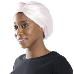 Bonnet de nuit satiné rose anti-frisottis 15x17cm < Gifi Online