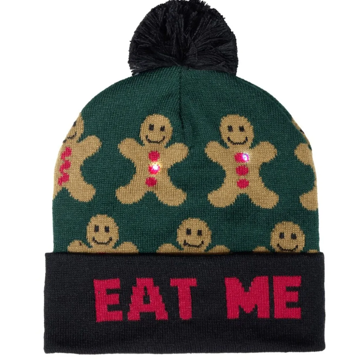 Bonnet lumineux pour adulte motif de Noël (3 modèles)