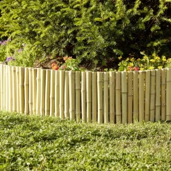 Bordure de jardin en bambou L120xH25cm