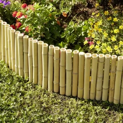 Bordure de jardin en bambou L120xH25cm