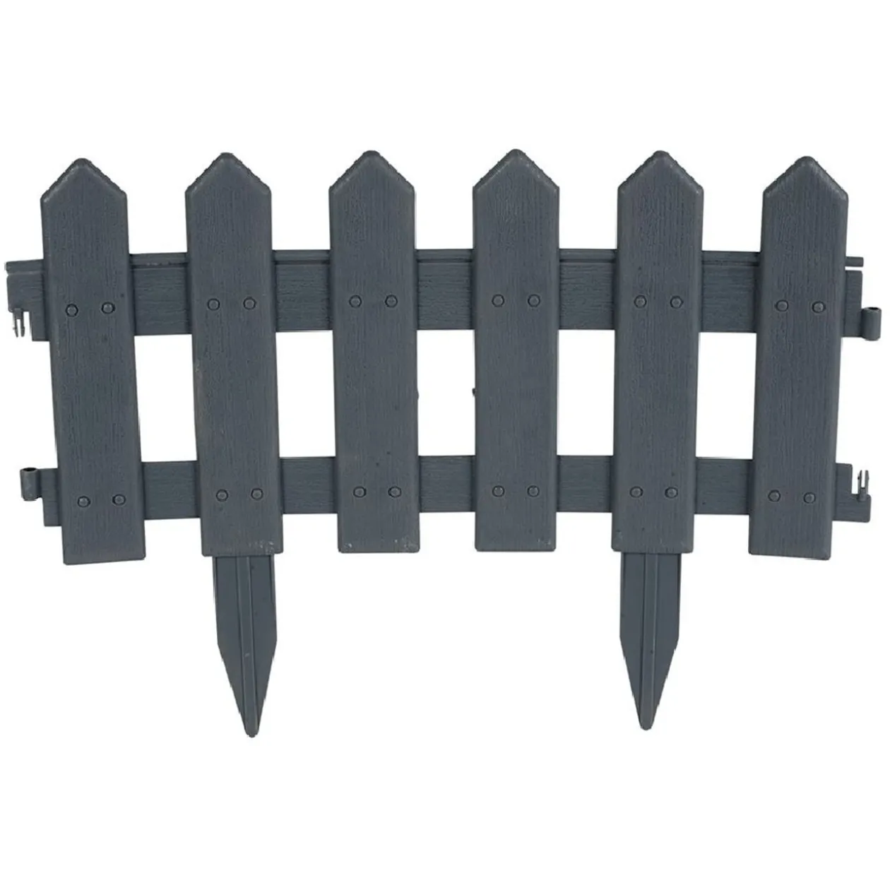 Bordure de jardin en plastique gris 30xH40cm