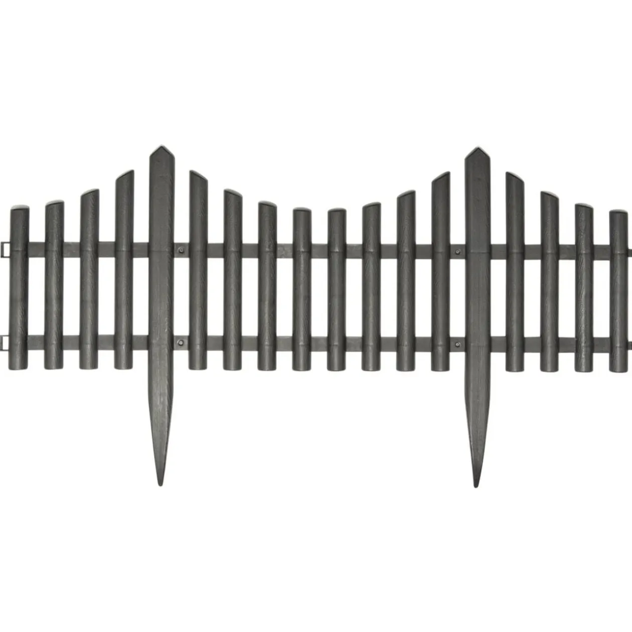 Bordure de jardin à planter plastique blanc L60xH32cm