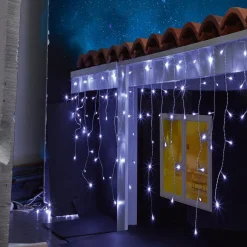 Bordure électrique 400 LED 9,8m d'éclairage blanc froid