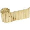 Bordure rondin bois de pin L180xH20cm