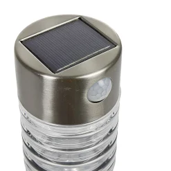 Borne solaire détecteur de mouvement acier