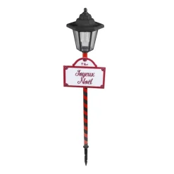 Borne solaire 1 LED panneau Joyeux Noël < Gifi Outlet