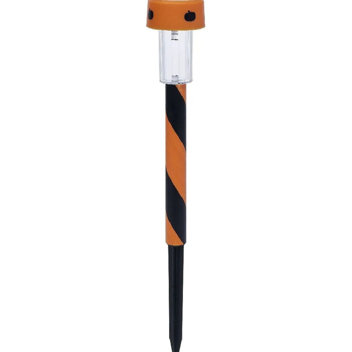 Borne solaire LED à planter noir et orange < Gifi Outlet