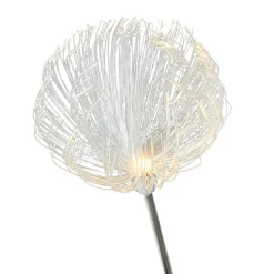 Borne solaire à planter en métal forme méduse blanche Ø20xH70cm < Gifi Sale