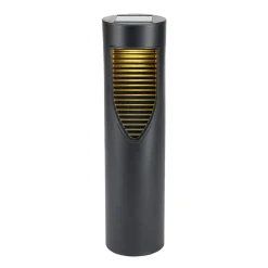 Borne solaire à planter noire à lumière dégradée Ø8xH45cm