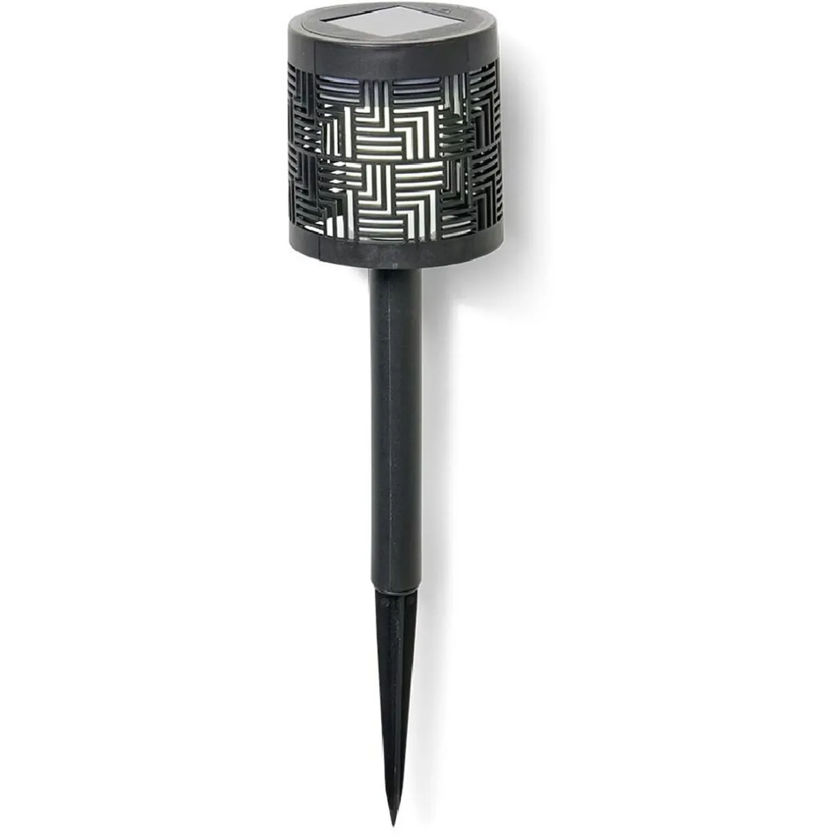 Borne solaire plastique ajouré noir H36,5cm < Gifi Outlet
