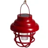 Borne solaire à suspendre rouge Ø12xH14cm < Gifi Discount
