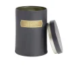 Boîte alimentaire acier noir et doré Ø9xH12cm - 3 modèles < Gifi Clearance