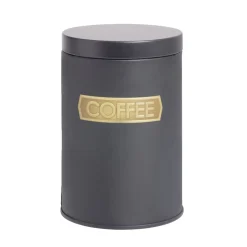 Boîte alimentaire acier noir et doré Ø9xH12cm - 3 modèles < Gifi Clearance