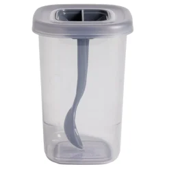 Boîte alimentaire + cuillère polypropylène gris 450mL