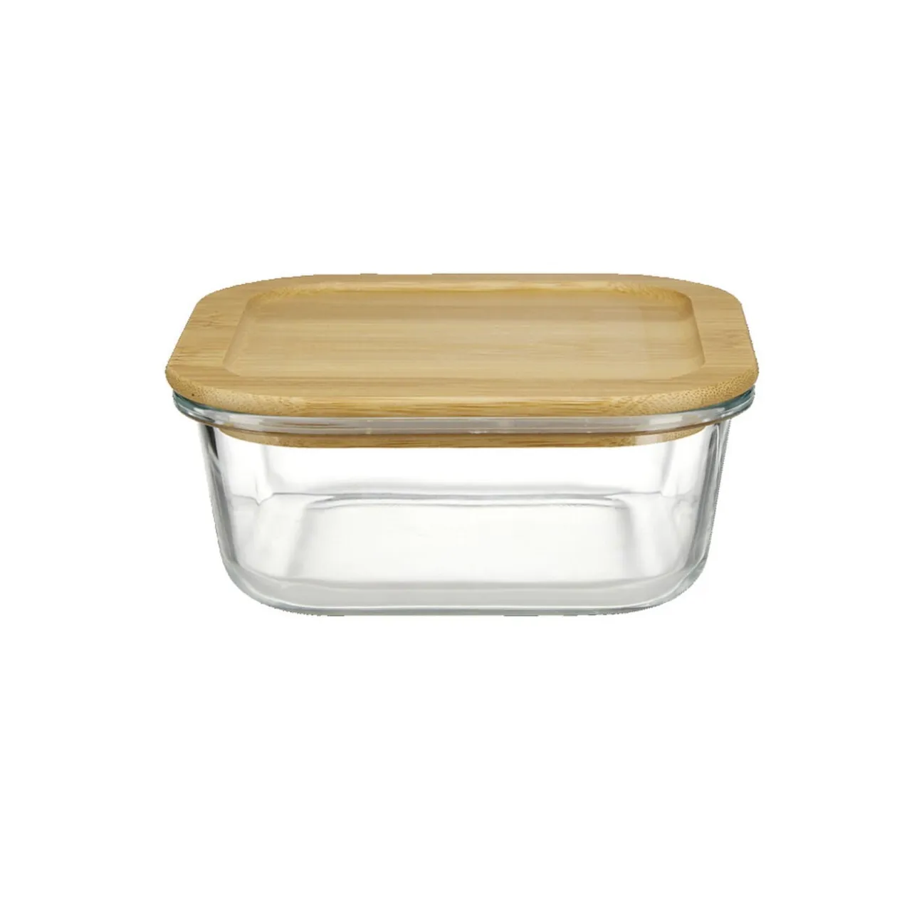 Boîte alimentaire en verre couvercle bambou 800ml