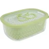 Boîte alimentaire hermétique avec panier fraîcheur 4 L vert